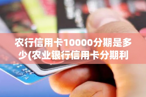 农行信用卡10000分期是多少(农业银行信用卡分期利息是多少)