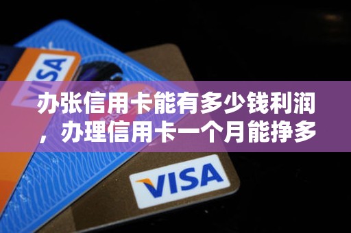 办张信用卡能有多少钱利润，办理信用卡一个月能挣多少钱