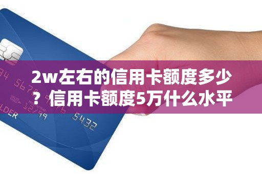 2w左右的信用卡额度多少？信用卡额度5万什么水平