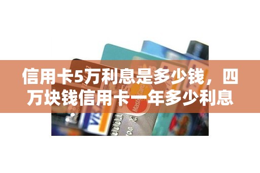 信用卡5万利息是多少钱，四万块钱信用卡一年多少利息