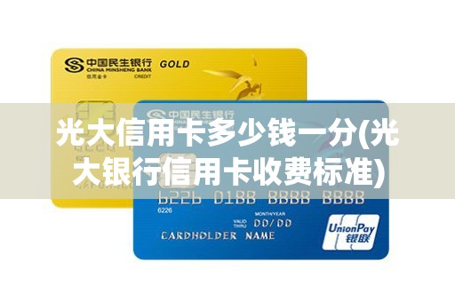 光大信用卡多少钱一分(光大银行信用卡收费标准) 光大信用卡多少钱一分(光大银行信用卡收费标准)