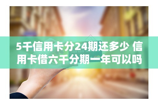 5千信用卡分24期还多少 信用卡借六千分期一年可以吗