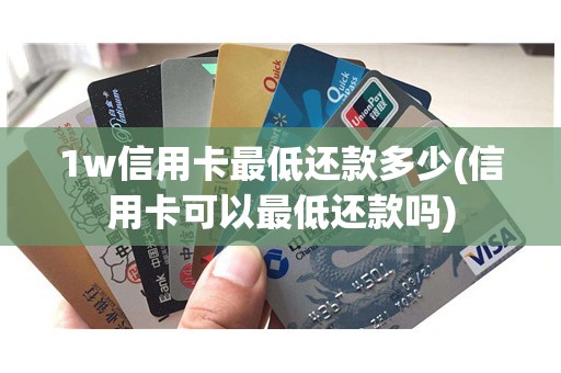 1w信用卡最低还款多少(信用卡可以最低还款吗)
