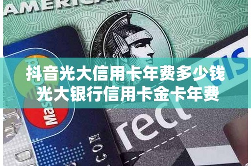 抖音光大信用卡年费多少钱 光大银行信用卡金卡年费多少