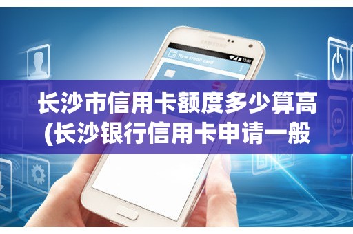 长沙市信用卡额度多少算高(长沙银行信用卡申请一般审核要多久)