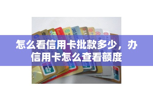 怎么看信用卡批款多少，办信用卡怎么查看额度