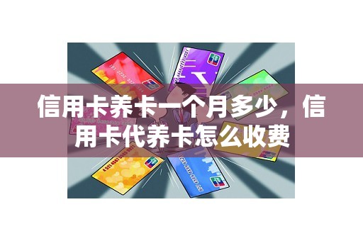 信用卡养卡一个月多少，信用卡代养卡怎么收费
