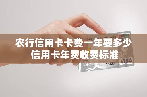 农行信用卡卡费一年要多少 信用卡年费收费标准