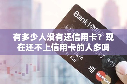 有多少人没有还信用卡？现在还不上信用卡的人多吗