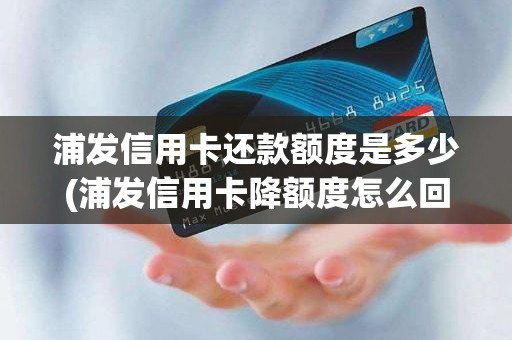 浦发信用卡还款额度是多少(浦发信用卡降额度怎么回事)