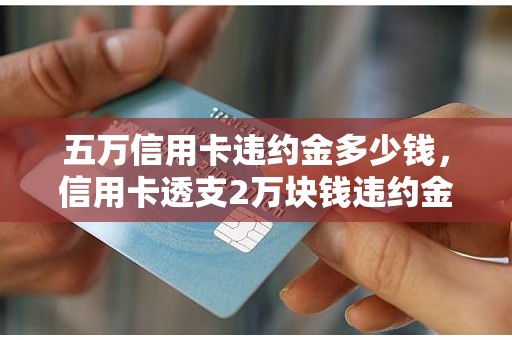 五万信用卡违约金多少钱，信用卡透支2万块钱违约金多少