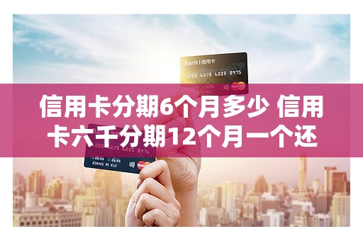 信用卡分期6个月多少 信用卡六千分期12个月一个还多少