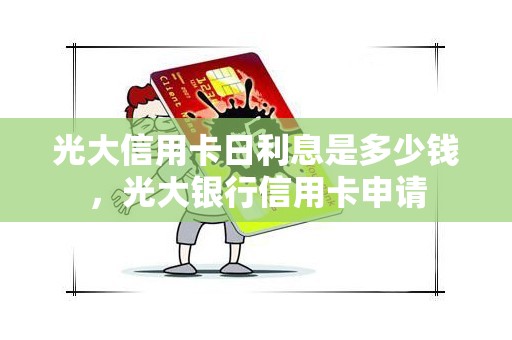 光大信用卡日利息是多少钱，光大银行信用卡申请