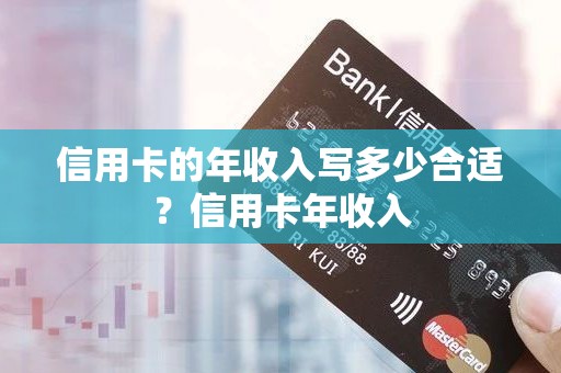 信用卡的年收入写多少合适？信用卡年收入