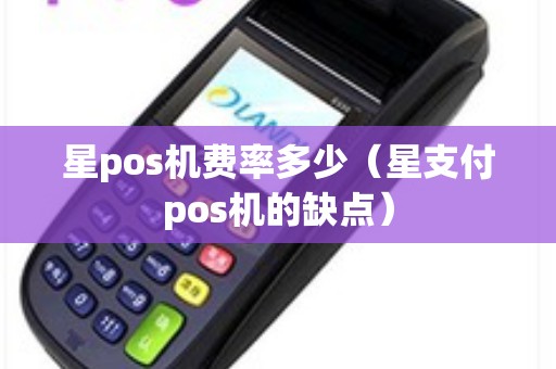 星pos机费率多少（星支付pos机的缺点）