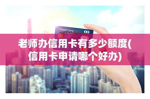 老师办信用卡有多少额度(信用卡申请哪个好办)