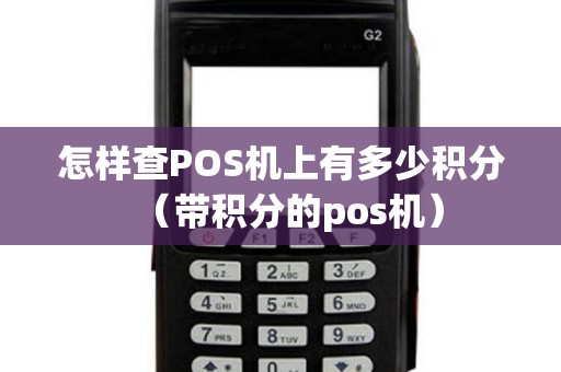 怎样查POS机上有多少积分（带积分的pos机）