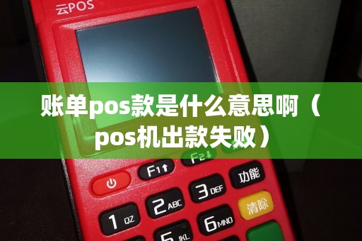 账单pos款是什么意思啊（pos机出款失败）