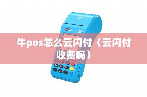 牛pos怎么云闪付（云闪付收费吗）