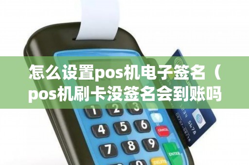 怎么设置pos机电子签名（pos机刷卡没签名会到账吗）