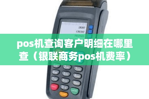 pos机查询客户明细在哪里查（银联商务pos机费率）