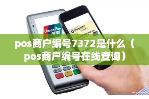 pos商户编号7372是什么（pos商户编号在线查询）