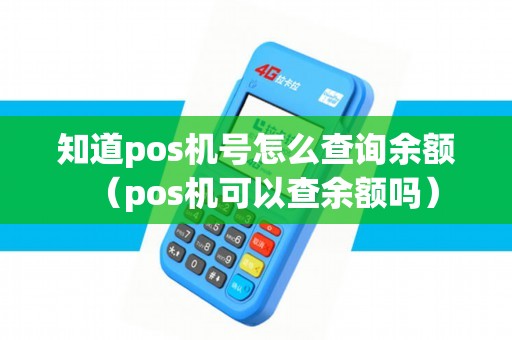 知道pos机号怎么查询余额（pos机可以查余额吗）