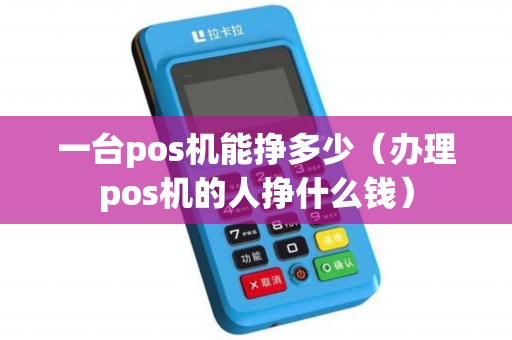 一台pos机能挣多少（办理pos机的人挣什么钱）