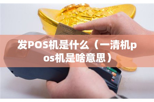 发POS机是什么（一清机pos机是啥意思）