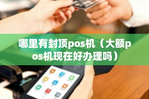 哪里有封顶pos机（大额pos机现在好办理吗）