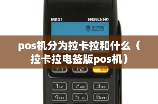 pos机分为拉卡拉和什么（拉卡拉电签版pos机）