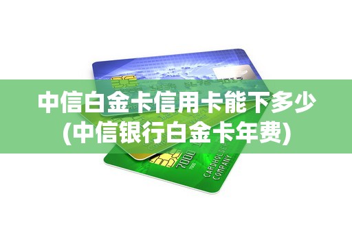 中信白金卡信用卡能下多少(中信银行白金卡年费)
