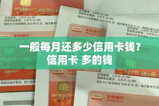 一般每月还多少信用卡钱？信用卡 多的钱
