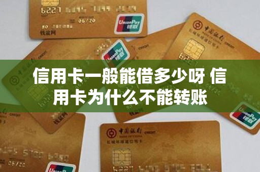 信用卡一般能借多少呀 信用卡为什么不能转账