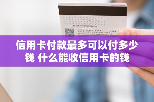 信用卡付款最多可以付多少钱 什么能收信用卡的钱
