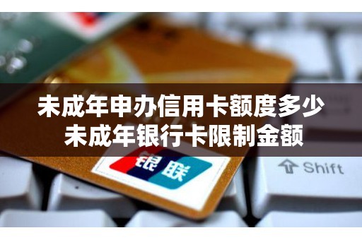 未成年申办信用卡额度多少 未成年银行卡限制金额