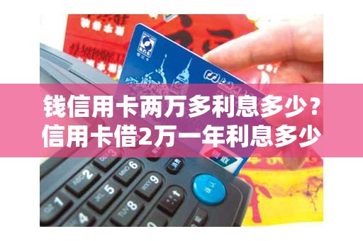 钱信用卡两万多利息多少?信用卡借2万一年利息多少 钱信用卡两万多利息多少?信用卡借2万一年利息多少