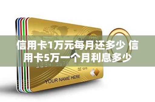 信用卡1万元每月还多少 信用卡5万一个月利息多少 信用卡1万元每月还多少 信用卡5万一个月利息多少