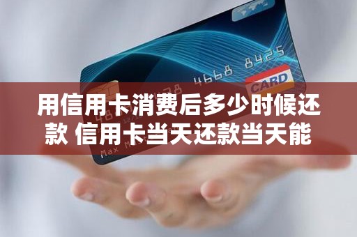 用信用卡消费后多少时候还款 信用卡当天还款当天能刷吗