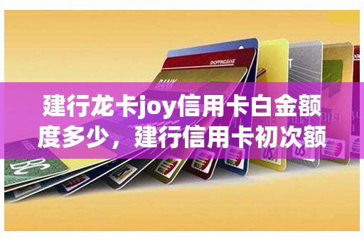 建行龙卡joy信用卡白金额度多少，建行信用卡初次额度