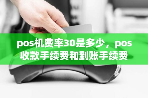 pos机费率30是多少，pos收款手续费和到账手续费
