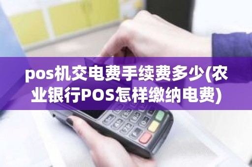 pos机交电费手续费多少(农业银行POS怎样缴纳电费) pos机交电费手续费多少(农业银行POS怎样缴纳电费)
