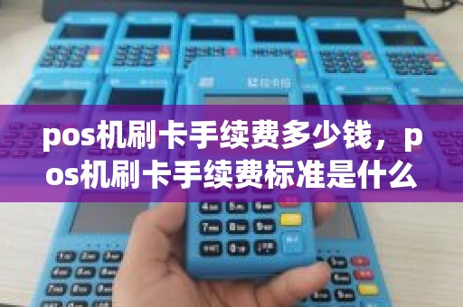 pos机刷卡手续费多少钱，pos机刷卡手续费标准是什么