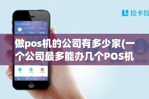做pos机的公司有多少家(一个公司最多能办几个POS机)