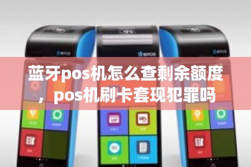蓝牙pos机怎么查剩余额度，pos机刷卡套现犯罪吗