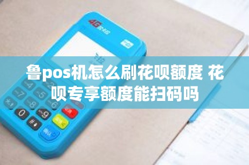 鲁pos机怎么刷花呗额度 花呗专享额度能扫码吗