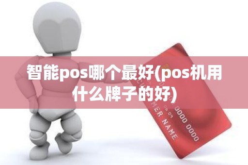 智能pos哪个最好(pos机用什么牌子的好)