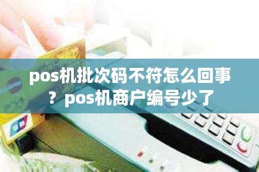 pos机批次码不符怎么回事？pos机商户编号少了