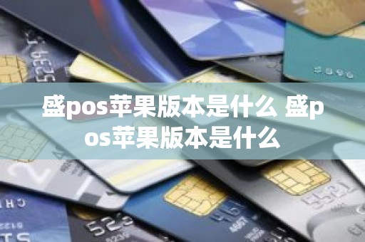 盛pos苹果版本是什么 盛pos苹果版本是什么