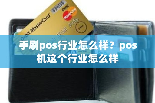 手刷pos行业怎么样？pos机这个行业怎么样